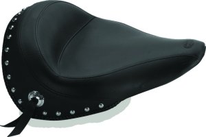 Yamaha Bolt Solo Seat - Mustang Motorcycle - Standard Touring w/Studs - Black - `14-`21